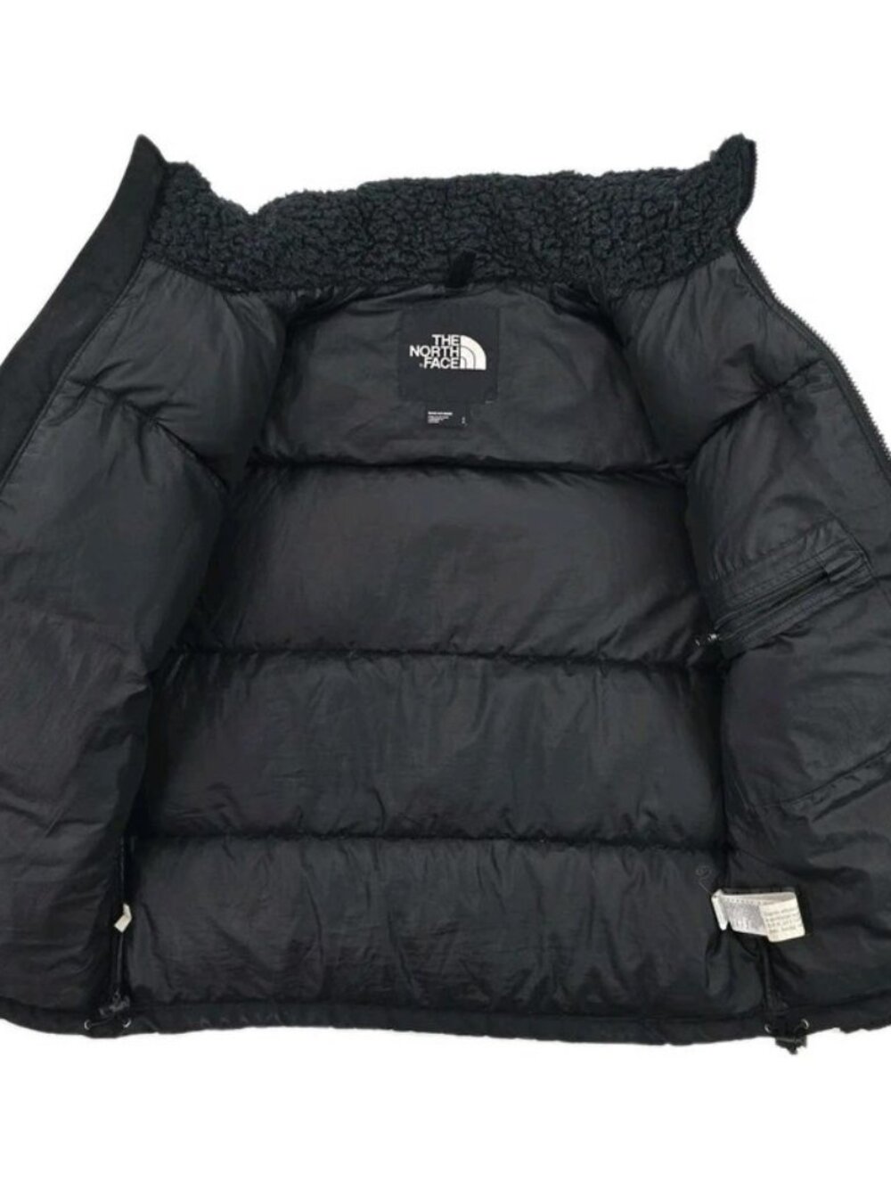 The North Face Nuptse High Pile Sherpa Down Puffer Jacket Black Men’s Size S